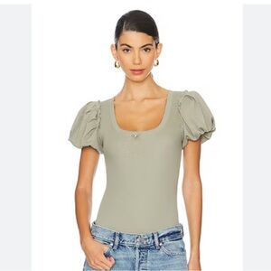 NWOT FP intimately | downtime bodysuit In sage